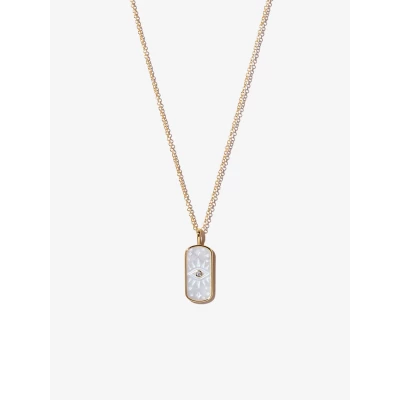 Engraved Pearl Necklace - Fortuna