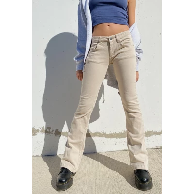 Low rise flared pants